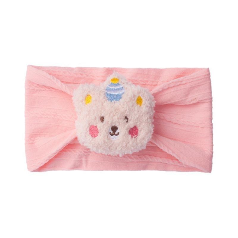 New Solid Color Soft Baby Fontanelle Headband, Cute Bear Children's Fontanelle Headband, Baby Headband