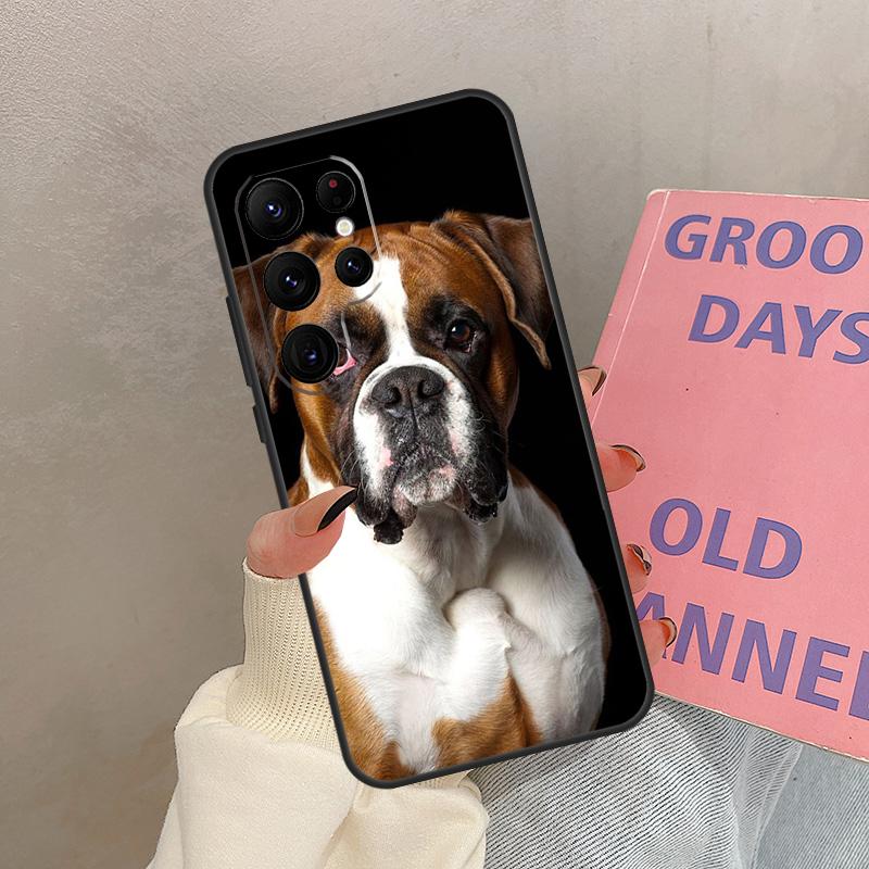 

Boxer Dog Case For Samsung Galaxy S25 Ultra S20 S21 S22 S24 S23 Ultra S9 S10 Plus S25 FE Cover Coque Galaxy S22