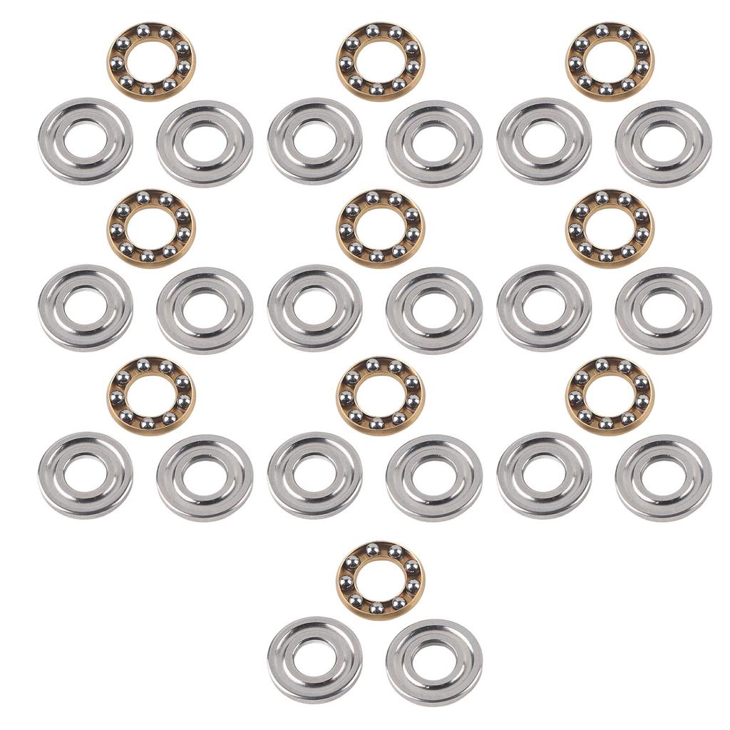 10pcs Thrust   Bearing Miniature High   Flat Steel Bearings Set (F6-12M 6x12x4.5mm)