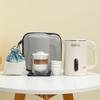 Shangqi 0.6L Mini Ceramic Travel Gongfu Tea Set with Electric Kettle