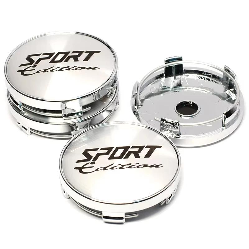4ks 56+60mm Univerzální Sportovní Odznak Krytka Středu Kola Auta Kryt Ráfku Znak Nálepky Auto Styling Doplňky
