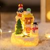 Christmas Led Light Ornaments Santa Castle Snow House Luminous Crafts 2026  Year Kid Gift Xmas Party Home Decor