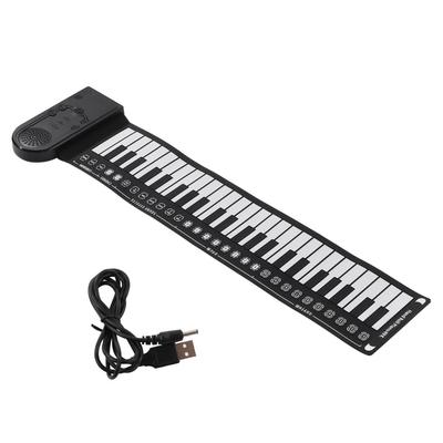 Hand Roll Piano 49 Key Portable Foldable Electric Keyboard Piano with Speaker for Beginners Musical