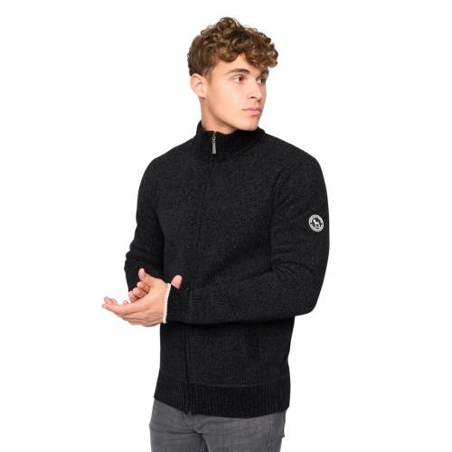 Bewley & Ritch Mens Gladstone Knitted Funnel Neck Sweatshirt