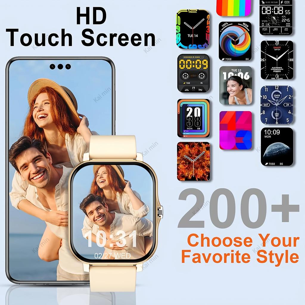 Upgrad Smart Watch For Men Women 1.83Inch Full Touch Display BT Call Sports Monitoring SmartWatch For Android&IOS Phone