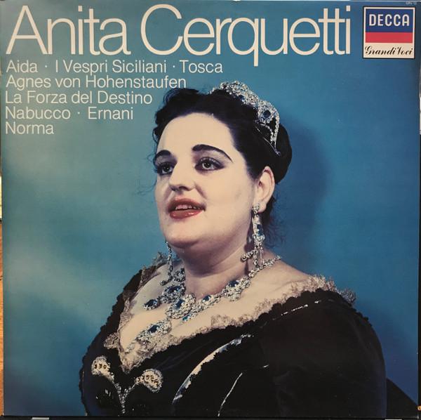

LP Record ANITA CERQUETTI Anita Cerquetti GRV13 Decca 1982 Germany Classical Used