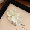 Pearl Flower Hair Clip Korean Style Girl Hair Clip Sweet Silk Flower Hairpin  Holiday