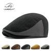 Fashion Knitted Hat Children's Autumn and Winter Cap British Vintage Beret Men's Forward Hat Painter Hat