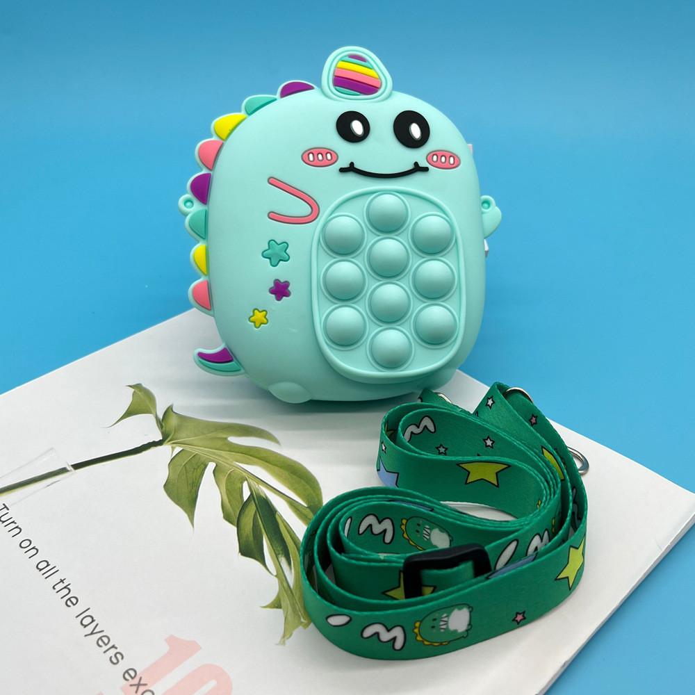 Dinosaur Coin Purse With Silicone Material Durable For Children Daily Use