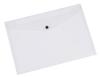 Q-Connect Envelope Folder With Snap Closure, Pp, A4, 172 Micron, Transparent Kf01244
