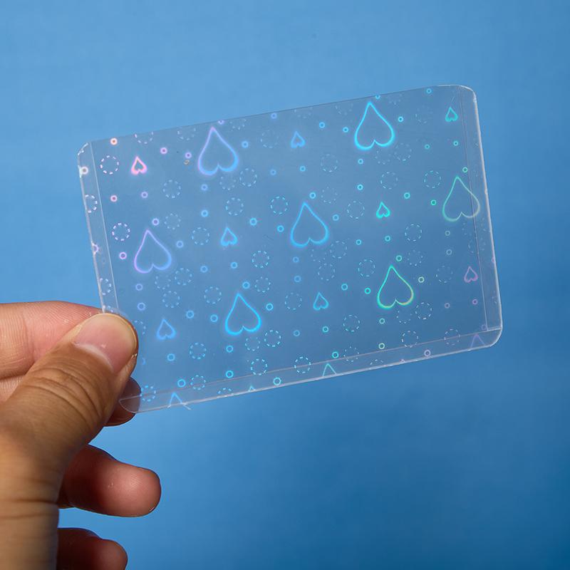 10 Adet Yıldız Aşk Kalp Kpop Fotocard Toploader Fotoğraf Kartı Kollu Idol Fotoğraf Kartları Koruyucu Kılıf