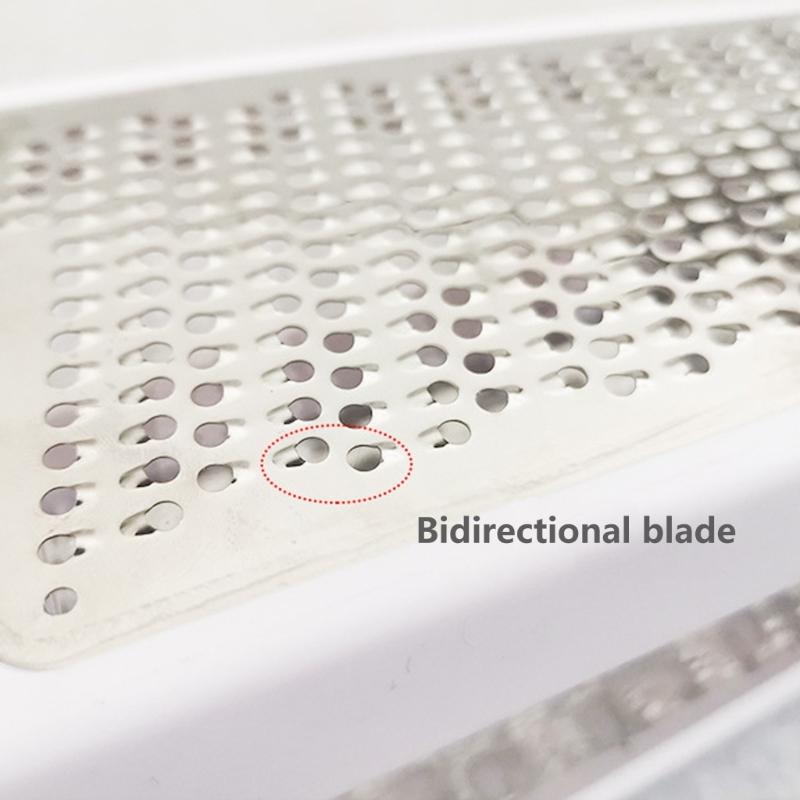 Double Sided Grater for Everyday Cooking Needs Feature Stainless Steel Cutter and a Comfortable Grip for Easy Handling