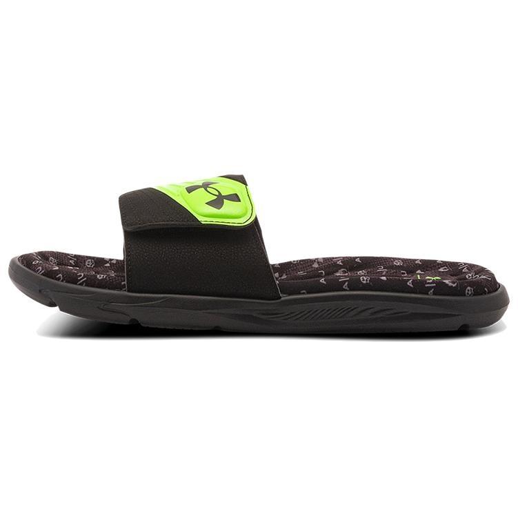 Under Armour Mercenary Xii Slipper Black/Green Men s 3023759-002 EU 44