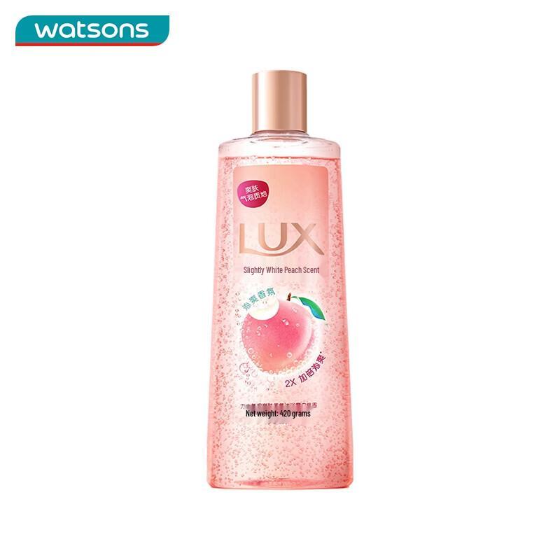 LUX White Peach Scent Bubble Shower Gel