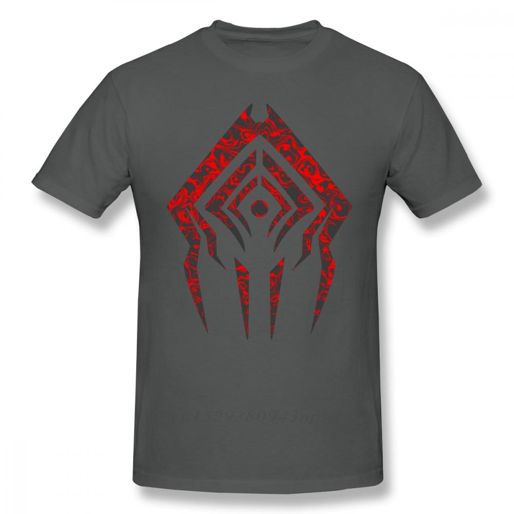 Warframe T-Shirt Stalker Sigil T-Shirt Kurzarm Oversize T-Shirt Lässig 100% Baumwolle Lustig Mann Gedrucktes T-Shirt
