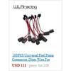 WLR - Twin Fuel Pump Bracket Billet Aluminium Assembly OUTLET Manifold In Black for 044 Fuel Pump With PQY Logo