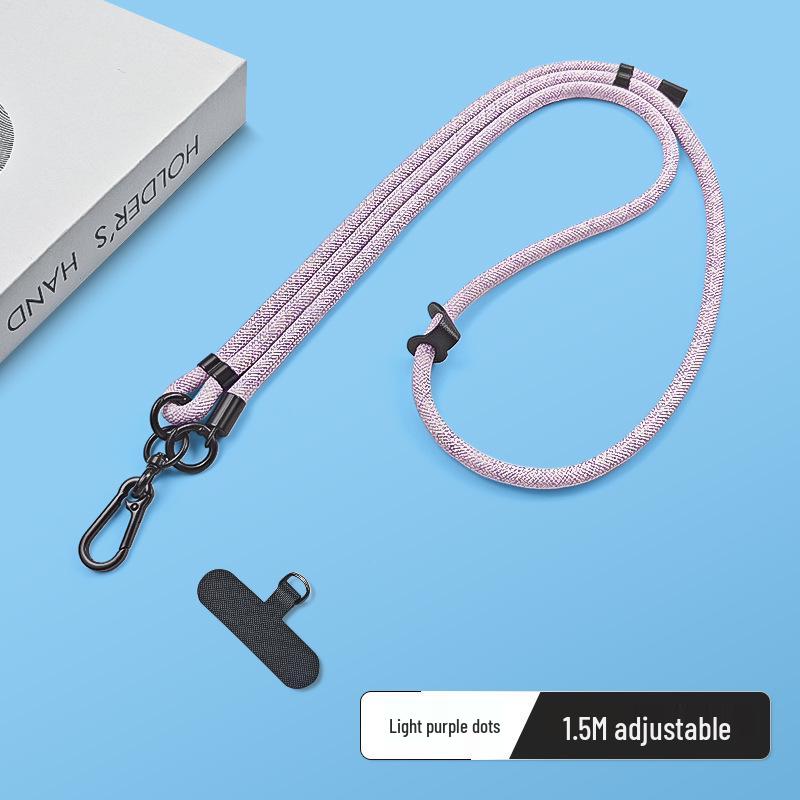Ultra-Thin Transparent TPU Phone Case with Lanyard Clip and Anti-Lost Patch
