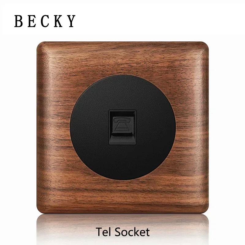 

Ретро выключатель розетка Массив дерева Рабочий Панель подлокотника для вождения Ретро стиль ЕС/Франция/Великобритания 1-клавишный 2-клавишный Двойное управление Настенный выключатель из массива дерева