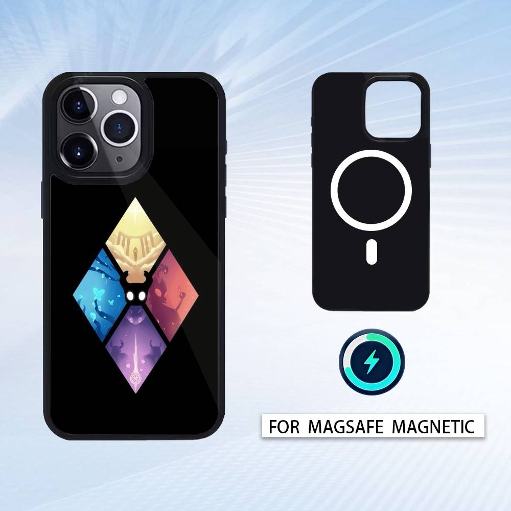 

Game H-Hollow K-Knight Phone Case Magnetic For iPhone17 16 15 14 13 12 Pro Max For Magsafe Wireless Charging Cover iphone16e