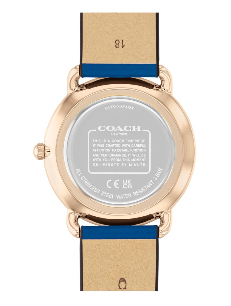 Watch ELLIOT Silver Dial Leather Strap 14504203 [Coach][Authorized Import] Women's