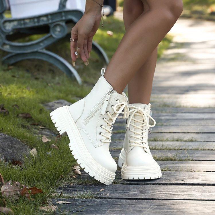 Women's Lightweight Fashion Hundred Soft Elastic Comfortable Ankle Boots Shock Absorbing Anti-slip Casual Sports Martin Boots