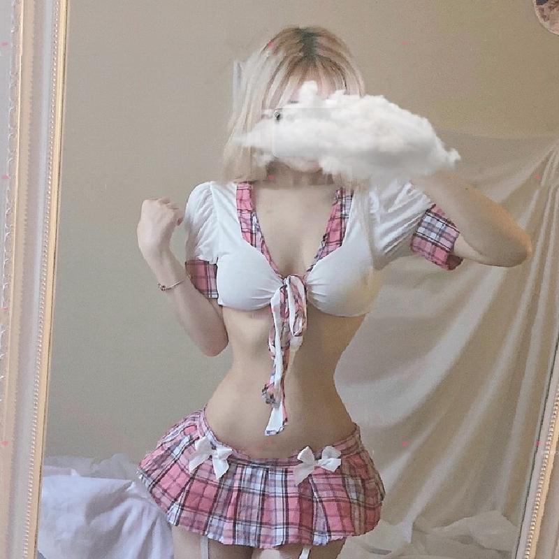 Roleplay Student JK Uniform Japanische Freche Sexy Dessous Erotische Cosplay Kostüme Schulmädchen Rock Anzug