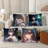 1pc Wuthering Waves Game Baizhi Pillow Case Fashion Square Pillowcase Bedroom Sofa Room Ins Decoration Leisure