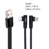 90degree Angled Type C And USB Charging Cable  5A Fast Charging Cord For Quick Power Delivery And Data Sync