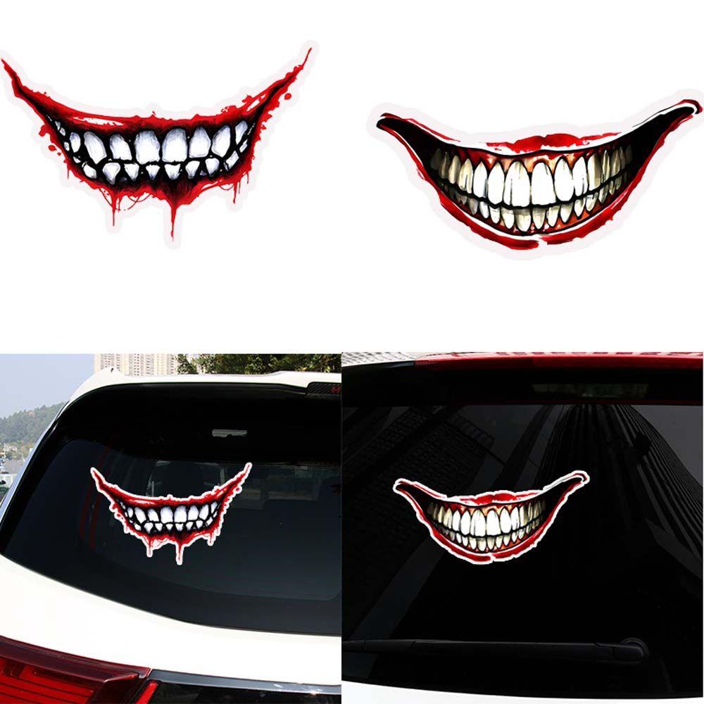 Decorative Tag Graffit Mouth Sticker Car Decal Skeleton Metal Car Sticker Joker Graffit Car Sticker