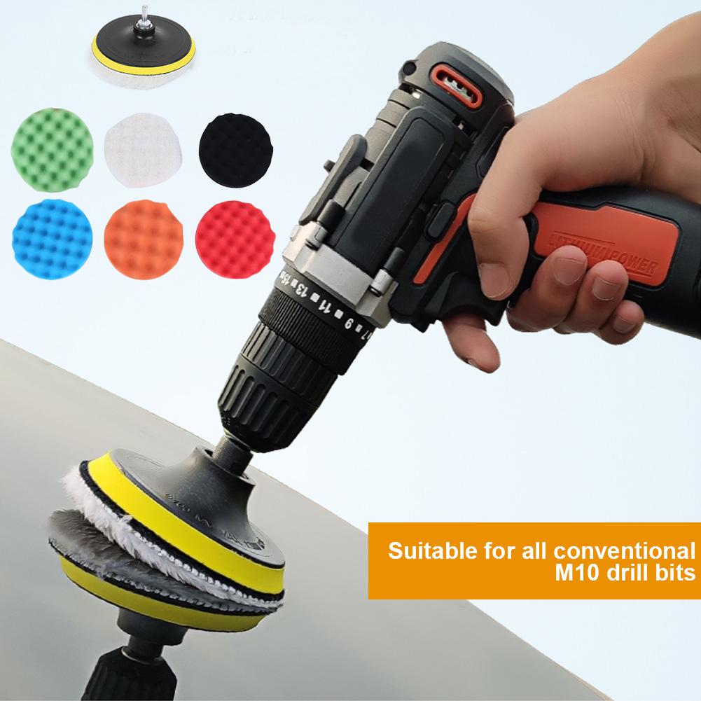 6inch Sponge Polisher Waxing Buffing Disc Pads Wool Polishing Wheel Tool Kit