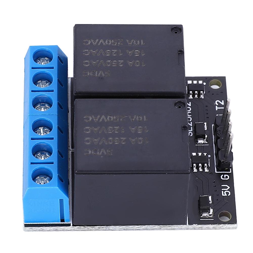SL25A02 5V 2 Channel Bistable Self Locking Relay Module Single Chip Low Level Control Switch
