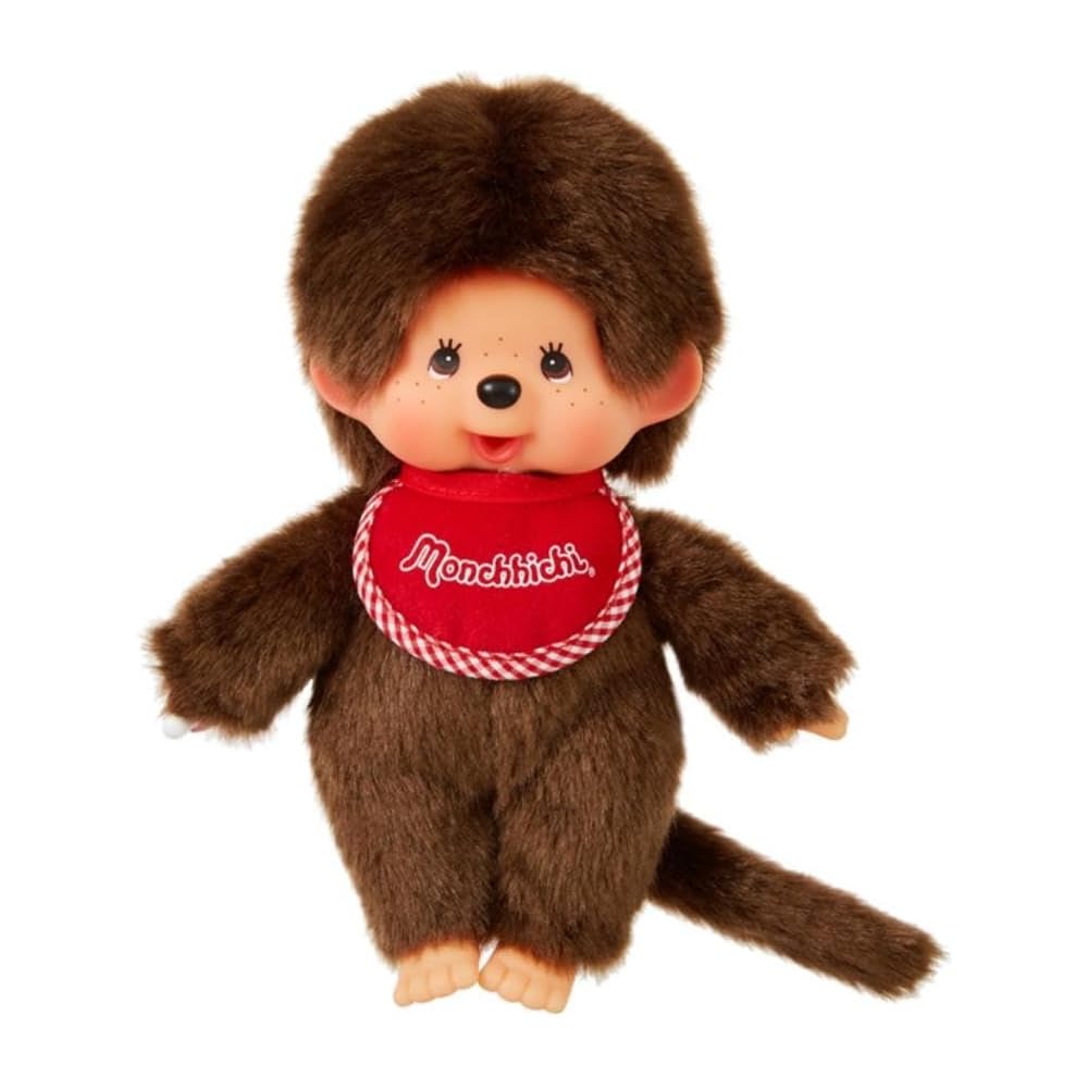 Sekiguchi Monchhichi Premium Standard S Brown Plush Toy 19x13x7.5cm