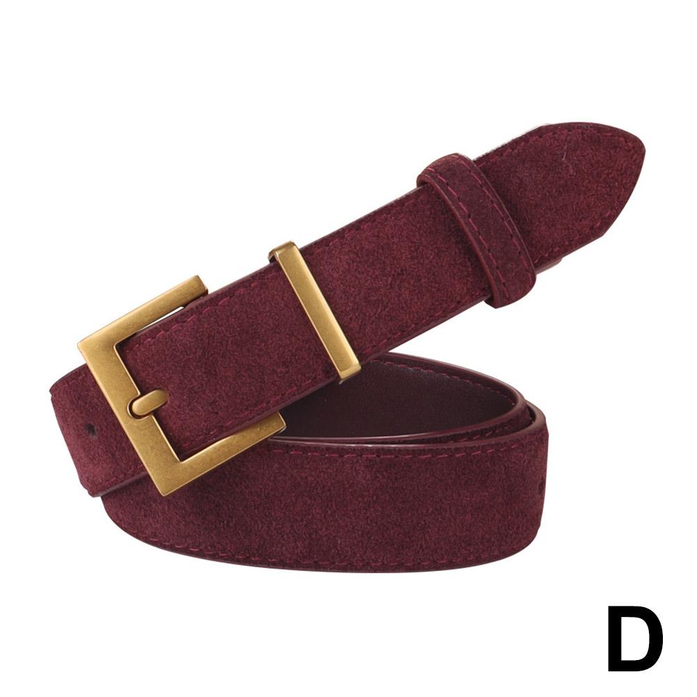

New Luxury Double Genuine Leather Belt for Women Jeans Casual Dress Square Alloy Buckle Ladies Trendy Belts Fashion Waistband