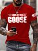 Mens Retro Aviation Quote Graphic Tshirt Casual Crew Neck Tee with American Flag Sleeve Black White Red Green