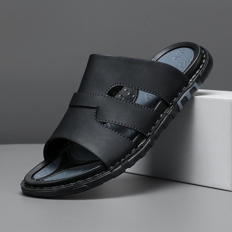 Fashion CYYTL Summer Mens Slippers Casual Shoes Beach Sandals Outdoor Slides Leather Walking Comfort Luxury Designer Lightweight Fashion
