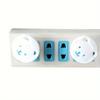 10-pcs EU Power Socket Safety Covers-Child Proof Outlet Protector with Anti-Shock Design, Easy Install Baby Proofing Plug Guards