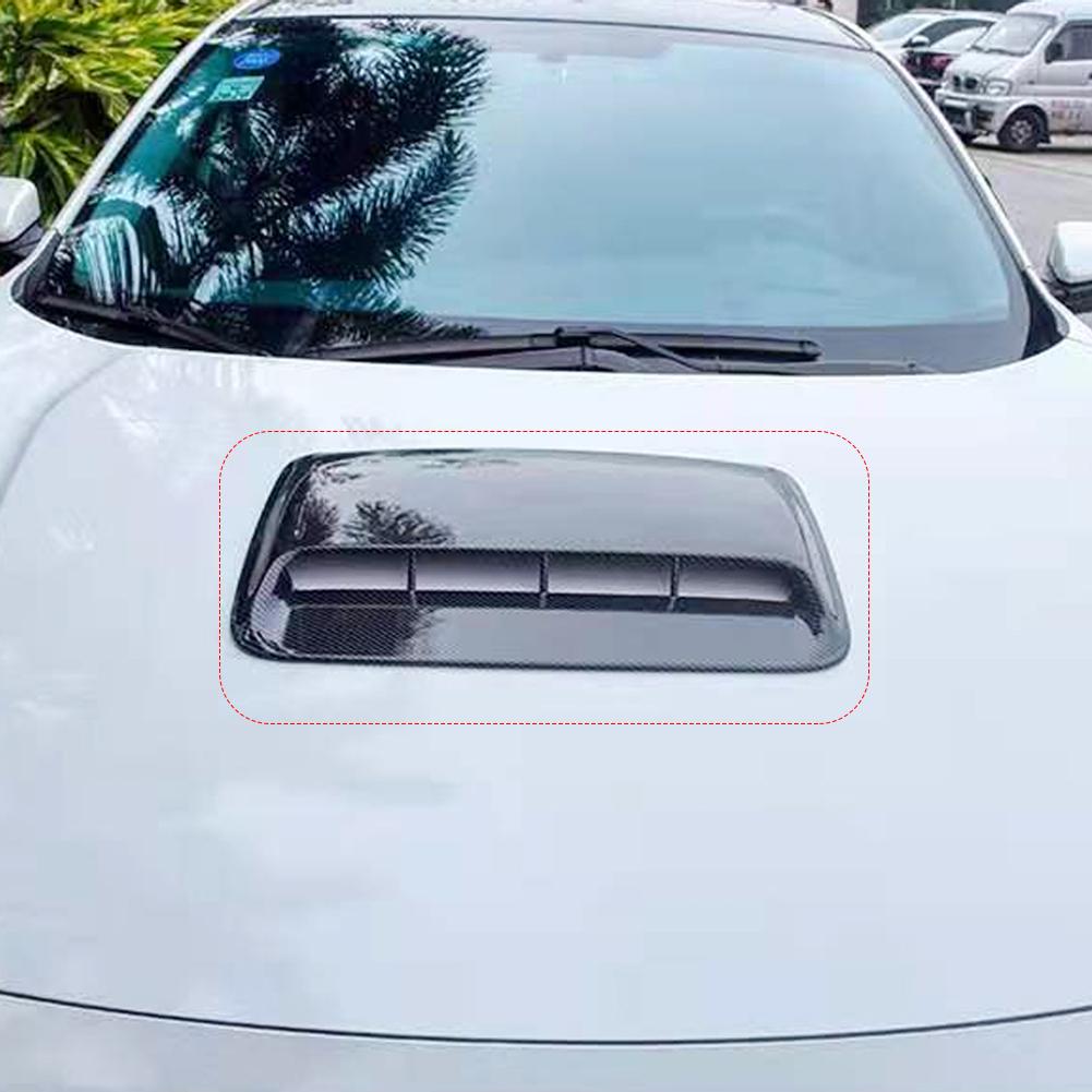 Universal Car Hood Vent Decorative Air Flow Intake Bonnet Hood Scoop Cover Auto Exterior Accessories