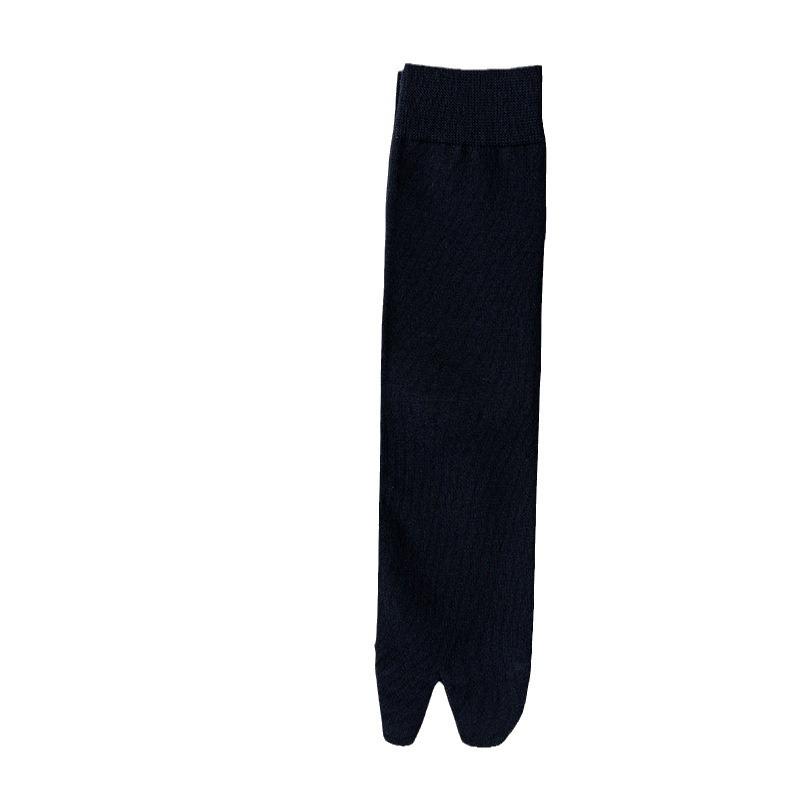 Chaussettes Japonaises Mi-Mollet en Coton Anti-Odeur à Deux Doigts pour Homme (Geta & Design à orteil séparé)