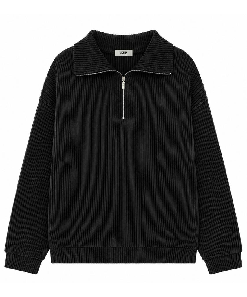 GCLIP Regular Fit Half-Zip Collared Sweatshirt 5 Colors