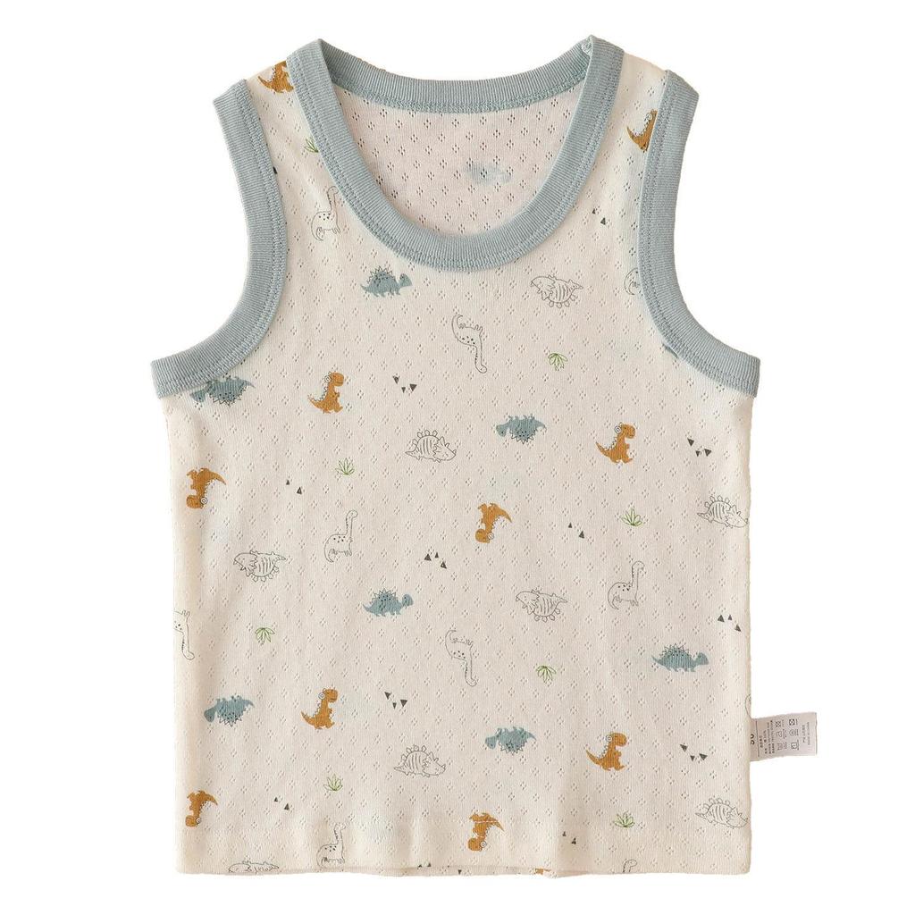 Boys' Pure Cotton Sleeveless Vest - Versatile Baby T-shirt Top