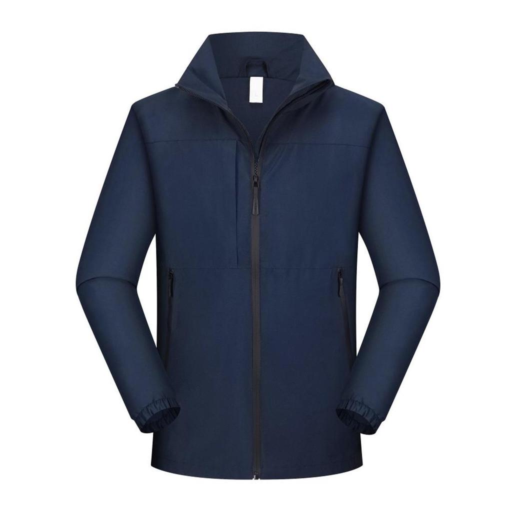 Unisex Windproof Stand Collar Business Jacket - Customizable Logo