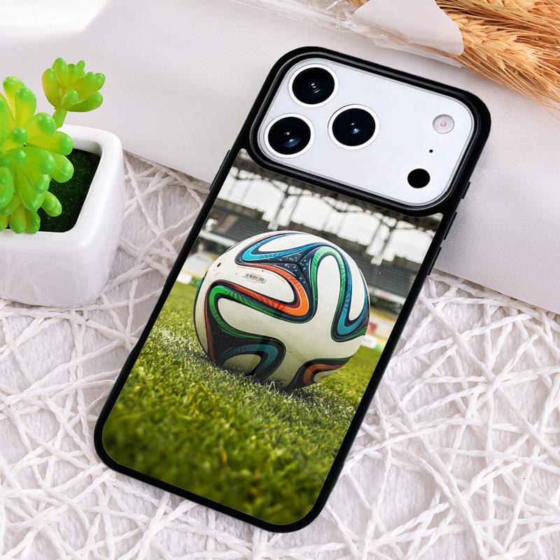 Football Soccer Phone Case for iPhone 17 Air 16 15 11 12 14 13 Pro Max Shockproof Cover