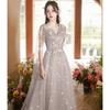 Banquet Evening Dress Skirt 1011 Summer New Gray Streamer Zheng Art Exam Red Song Chorus Performance Suit