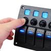 8-Position Universal Switch Panel with Overload Protection for Cruise Ships (12-24V)