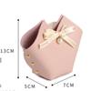 10/20PCS Leather Gift Bags Bow Ribbon Packaging Bag Wedding Favour Distributions Bags Christmas Candy Packaging Box Mini Handbag