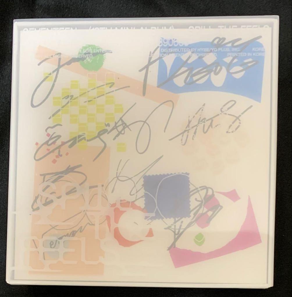 [USED] Autographed SEVENTEEN 12th SPILL THE FEELS White