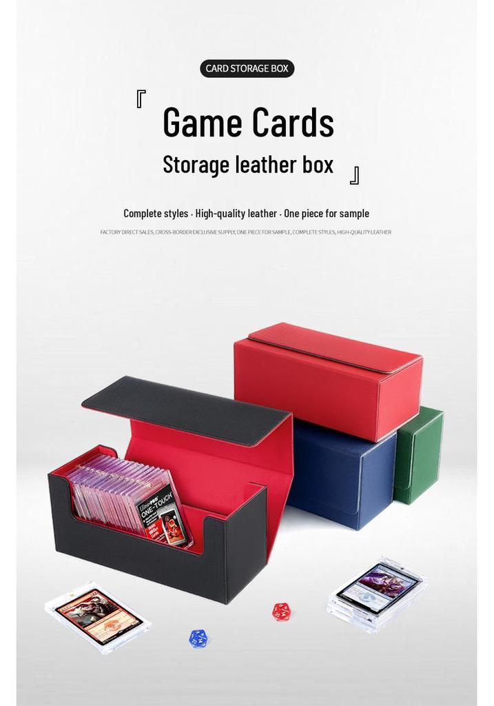 Large Capacity Multi-functional Card Holder Storage Box for Yu-Gi-Oh!, Magic: The Gathering, and PTCG.