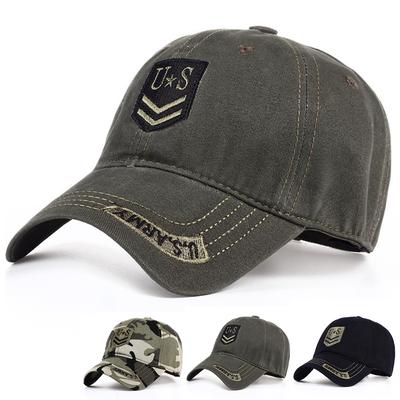 Unisex US Letter Embroidery Baseball Caps Spring and Autumn Outdoor Adjustable Casual Hats Sunscreen Hat