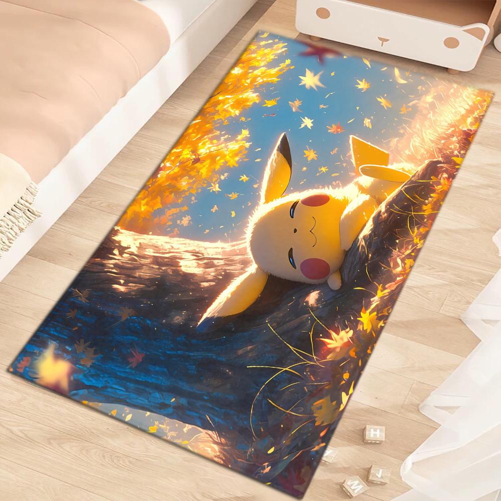 Fashion Entrance Mat Living Room Rugs Decoration P-Pikachuus Balcony Doormat Front Door Super Absorbent Bathroom Rug Floor Mats
