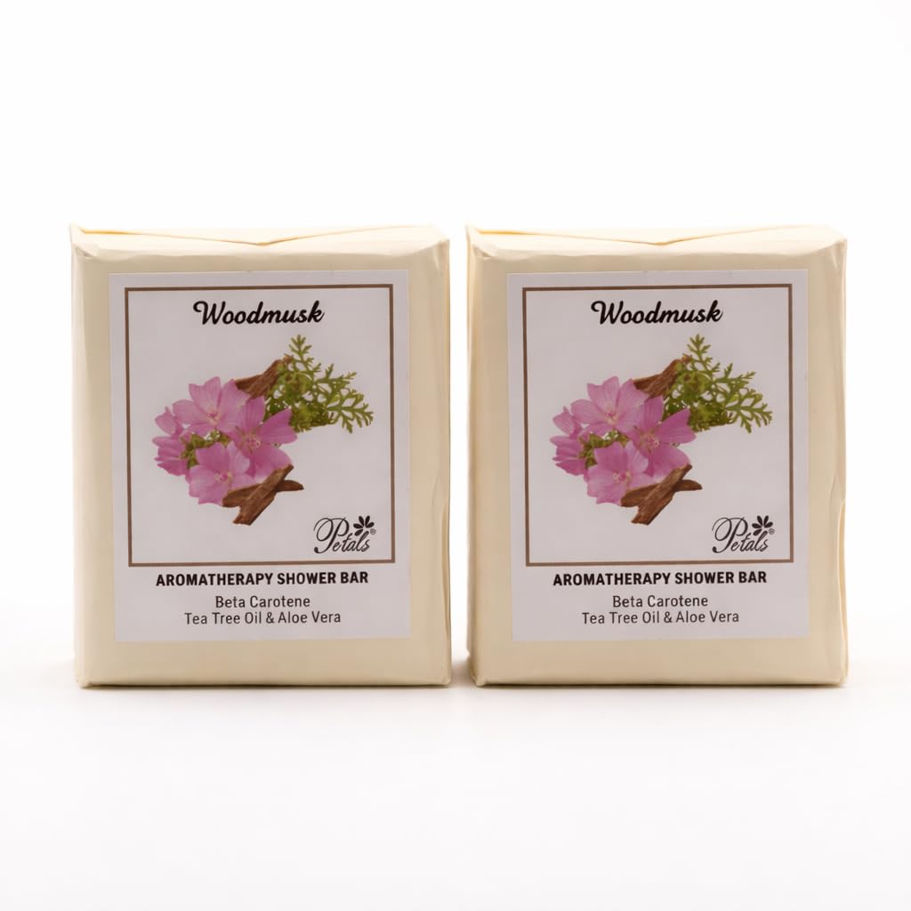 

RSINC Wood Musk Bath Soap Bars Combo Pack with Musk & Woody Fragrance – Long-Lasting Freshness, Smooth Skin, All Skin Types, 2x100g